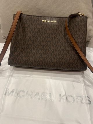 Bolso Michael Kors Marrón y Dorado