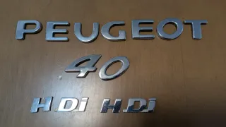 Letras Peugeot 406 HDI y pegatinas