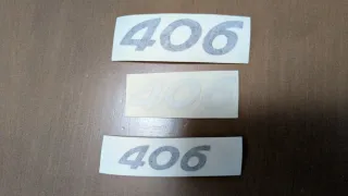 Letras Peugeot 406 HDI y pegatinas