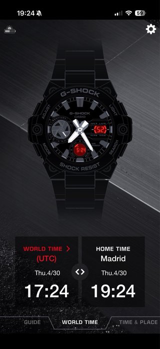 Casio G-Shock Dorado Negro