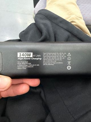 Miracase Power Bank 140W 27.000mAh Carga Rápida