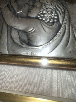 Quadretto Madonna e Bambino Argento