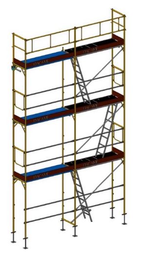 Andamio europeo multidireccional