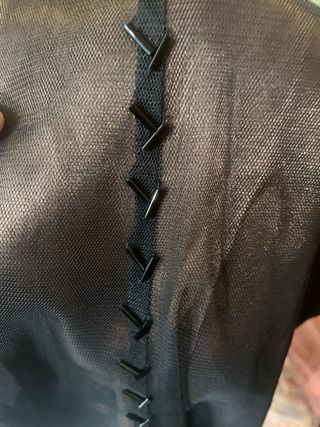 Falda de fiesta marrón y negra