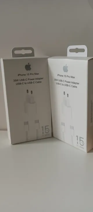 2x Cargadores para iPhone 15 16 17 Pro Max 35W