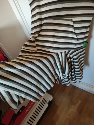 Vestido hippie rayas talla única