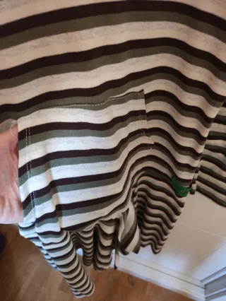 Vestido hippie rayas talla única