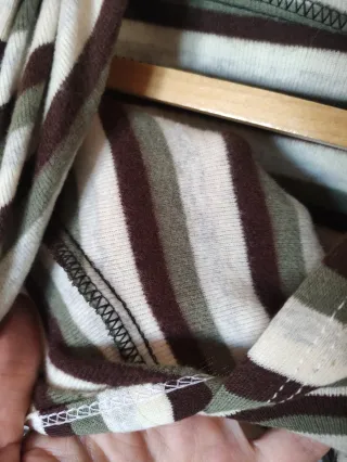 Vestido hippie rayas talla única