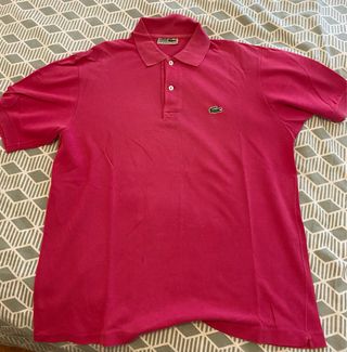 Polo Lacoste Rosa Vintage años 90