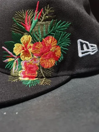 Gorra New Era 59Fifty Negra Bordada Talla 7.1/2