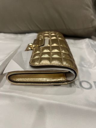 Bolso Michael Kors Dorado Acolchado
