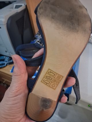 Sandalias Marypaz Azul Talla 39