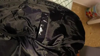 Chaleco Moncler Negro brillante con Capucha y Pelo