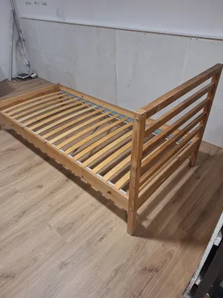 Cama individual madera 90x200