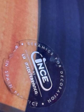 Lampada in ceramica con design a quadri