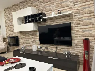 Mueble de Comedor Blanco y Negro