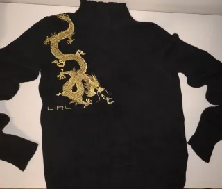 Maglione Ralph Lauren Nero e Oro limited edition
