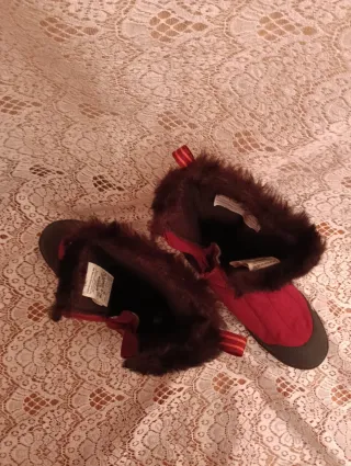 Botas de nieve mujer negras y rojas