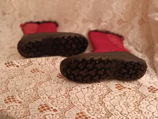 Botas de nieve mujer negras y rojas