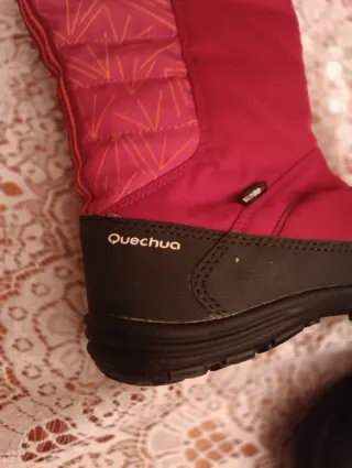 Botas de nieve mujer negras y rojas