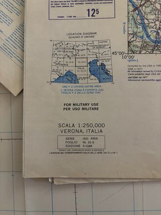 Mappa Militare Italia 1:250.000