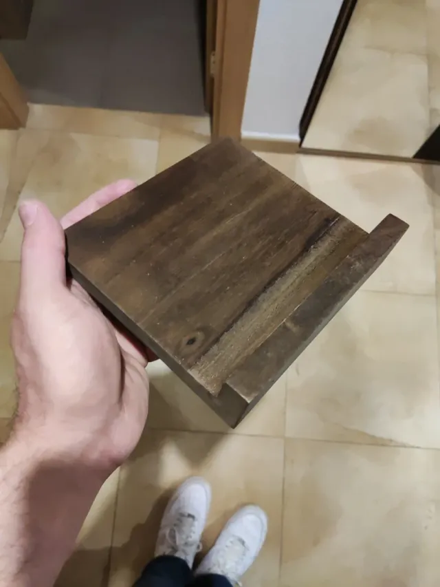 Set Estantes Madera y Metal