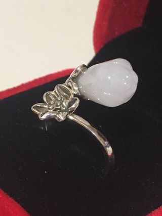 Anillo Plata Flor Blanca