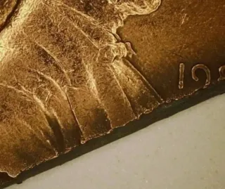 MONEDA 1 CENTAVO LINCOLN.198?.ERROR MAL RECORTADA.