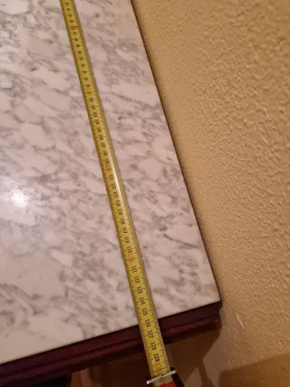 Conjunto de mueble recibidor, espejo y silla