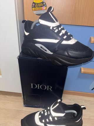 Dior B22 Zapatillas Negras Blancas