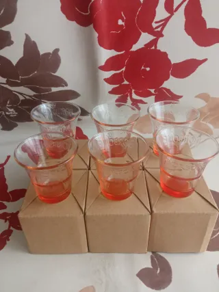 Set 6 Bicchierini Caffè Borbone Arancio