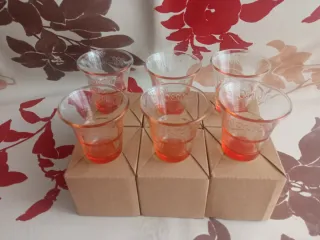 Set 6 Bicchierini Caffè Borbone Arancio