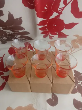 Set 6 Bicchierini Caffè Borbone Arancio