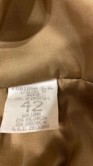 Abrigo largo marrón