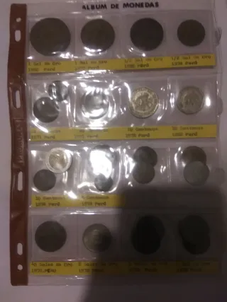 Lote Monedas Peruanas y Mexicanas