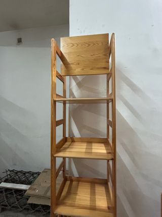 Estantería de madera 5 baldas