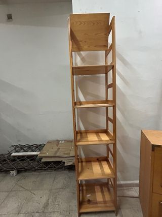 Estantería de madera 5 baldas