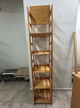 Estantería de madera 5 baldas