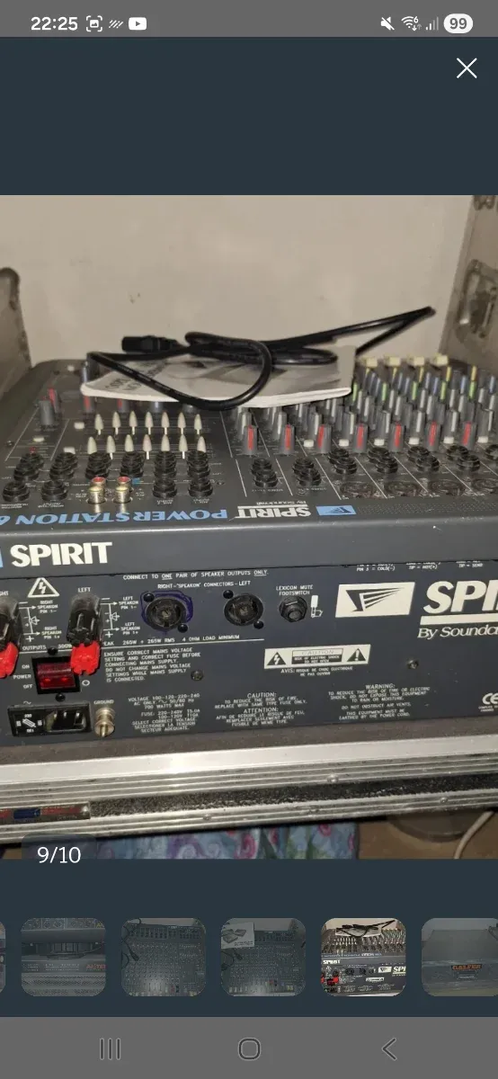 Mesa de mezclas Soundcraft Activa Spirit Powerstat