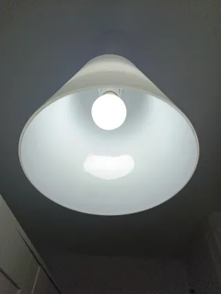 Lámpara de techo Ikea cristal blanco