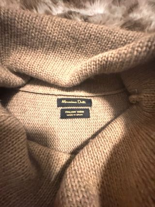 Capa Massimo Dutti Beige Talla Única