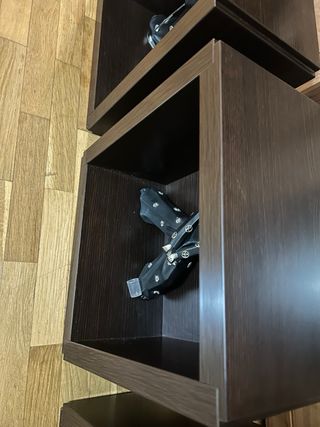 Cubos Decorativos Madera Oscura