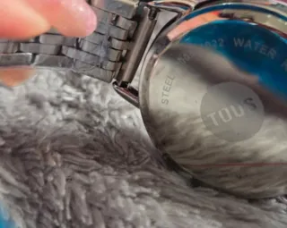 Reloj Tous Oso Negro y Plateado