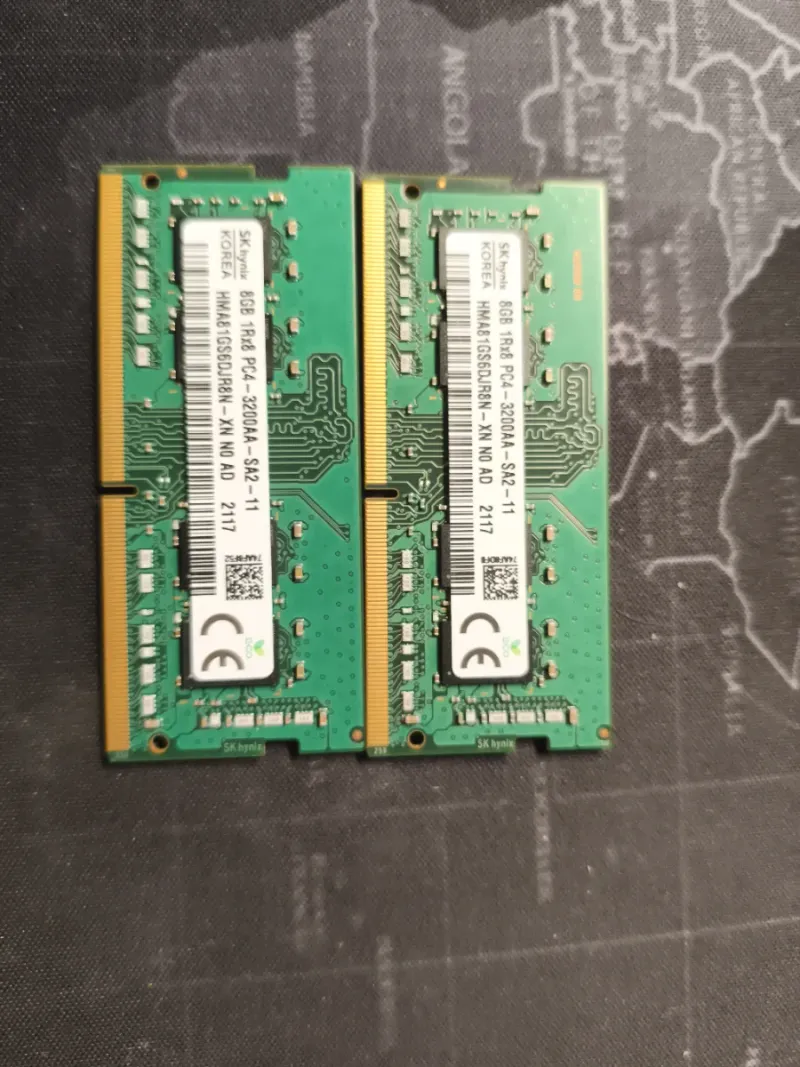 16 GB 2x8 SK hynix DDR4 3200MHz SODIMM