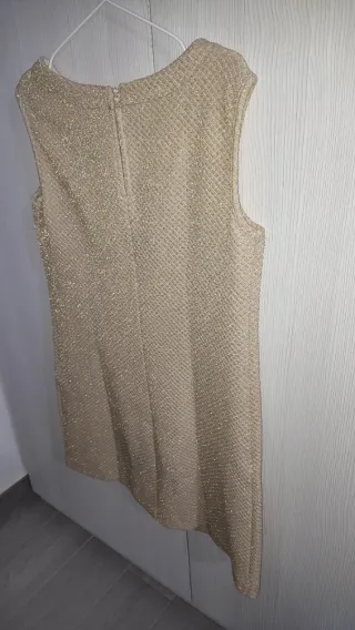 Vestido color oro - talla L