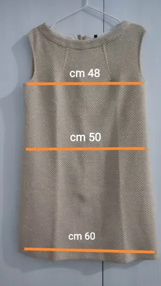 Vestido color oro - talla L