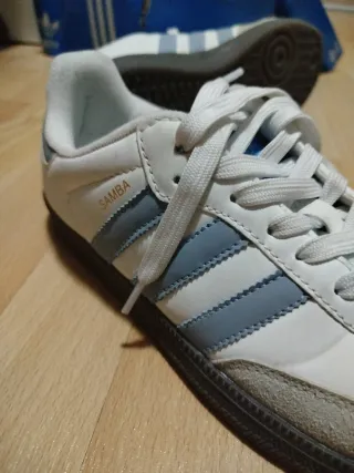 Adidas Samba Blancas y Grises