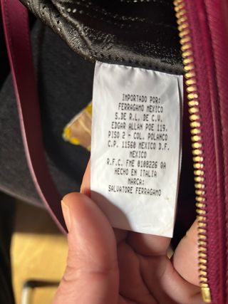 Borsa Salvatore Ferragamo Rosa/Granato