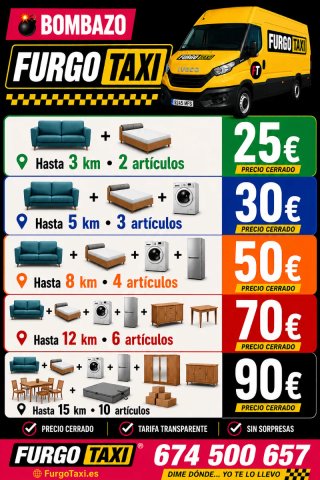 MUDANZAS OVIEDO FURGO TAXI ®