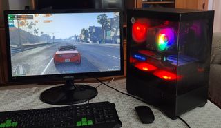 PC Gaming Negro 32GB RX570 Xeon(i7) NVMe PC-218